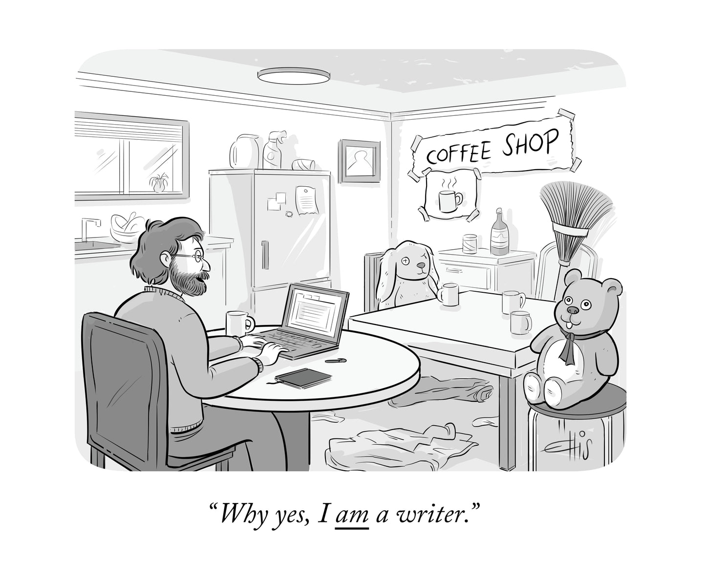 Coffee Shop Home Art Print