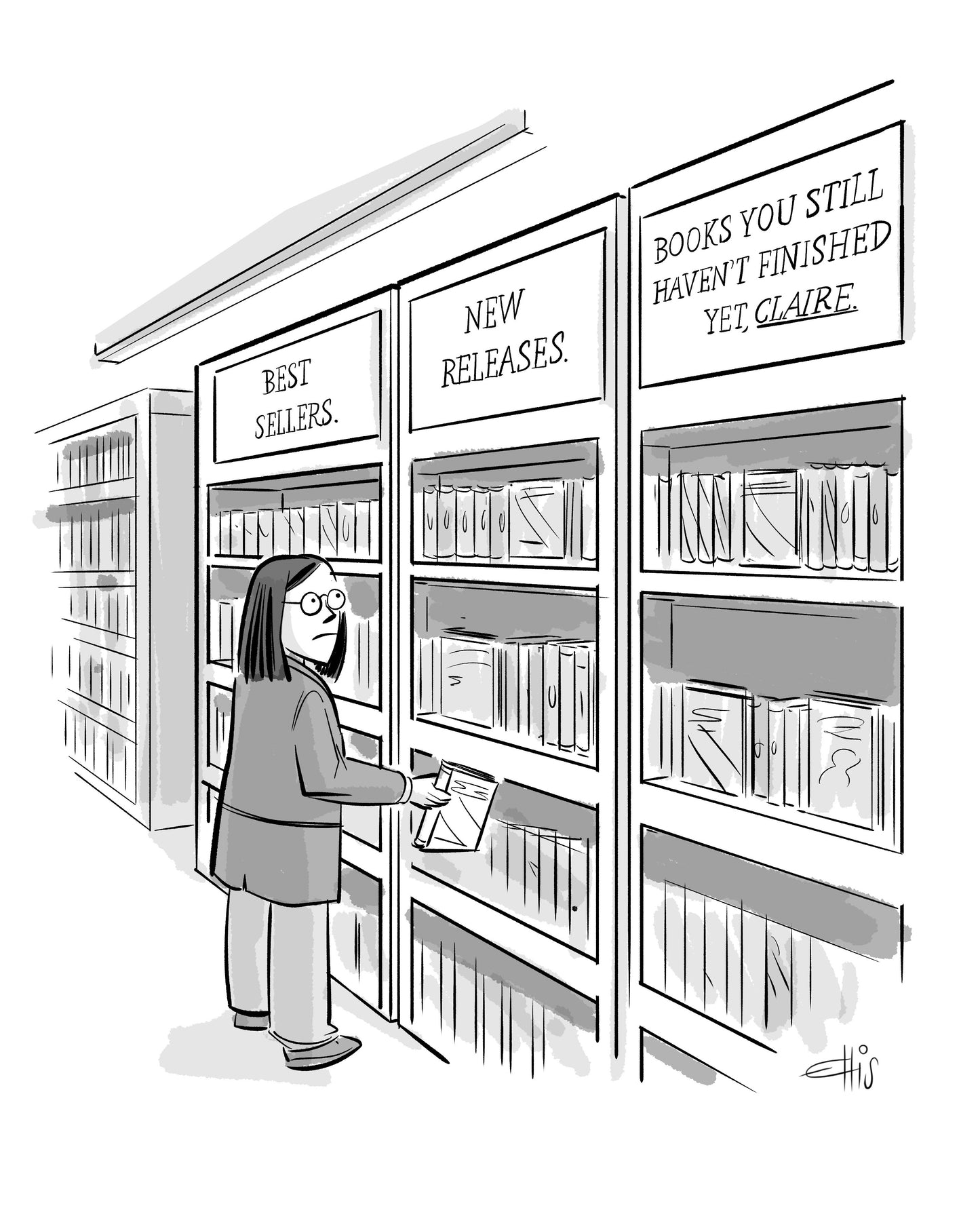 Books You Haven't Finished Art Print