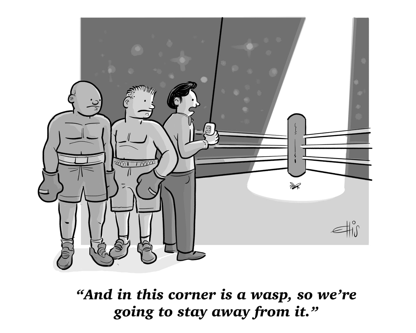 Boxing Wasp Art Print