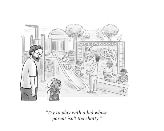 Chatty Playground Art Print