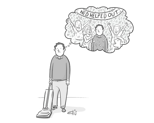 Ned Helped Art Print