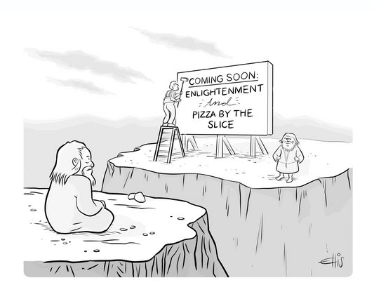 Pizza Enlightenment Art Print