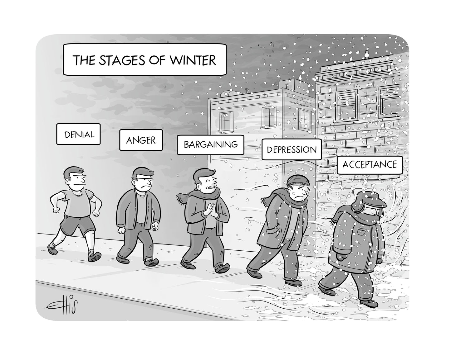 Stages of Winter Art Print