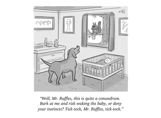 Mr. Ruffles' Conundrum Art Print